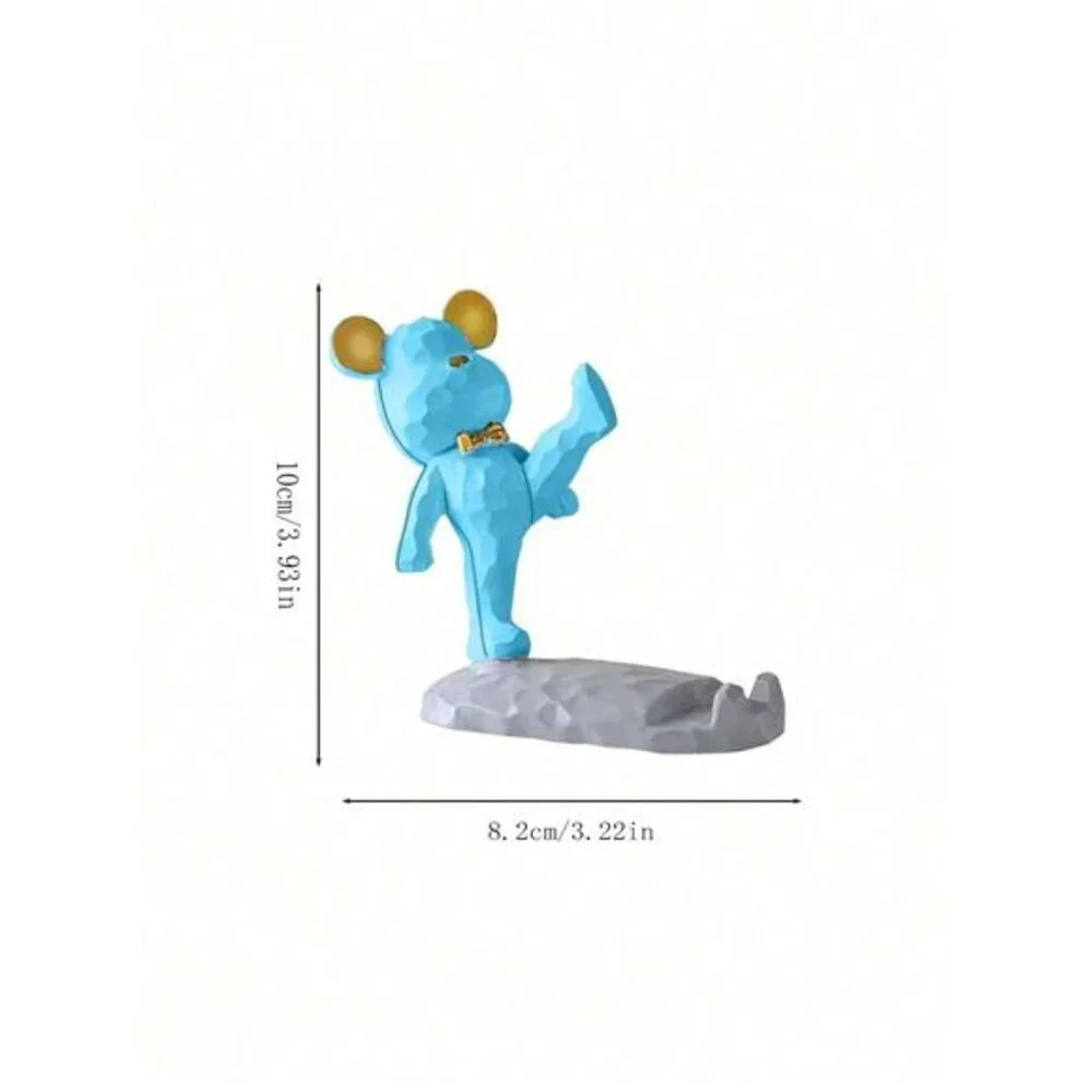 Cute Bear Phone Stand Decoration Compatible With Mobile Phone Tablet Desk Office